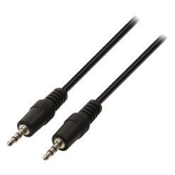 Cavo audio stereo Maschio da 3.5 mm - Maschio da 3.5 mm 0.50 m Nero