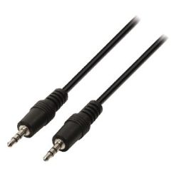 Cavo audio stereo Maschio da 3.5 mm - Maschio da 3.5 mm 2.00 m Nero