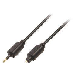 Cavo Audio Digitale Toslink Maschio - Cavo a Fibre Ottiche da 3,5 mm maschio 1.00 m Nero