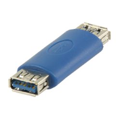 Adattatore USB 3.0 A Femmina - A Femmina Blu