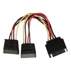 Cavo di Alimentazione Interno SATA 15-Pin Maschio - 2x SATA 15-Pin Femmina 0.15 m