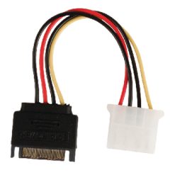 Cavo di Alimentazione Interno SATA 15-Pin Maschio - Molex Femmina 0.15 m