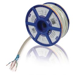 Cavo di Rete su bobina CAT6 F/UTP 100 m Grigio Incagliato