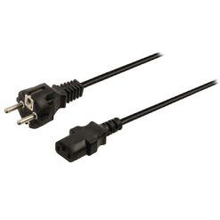 Cavo di Alimentazione Schuko Tipo F (CEE 7/4) - IEC-320-C13 5.00 m Nero