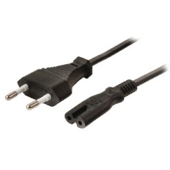 Cavo di Alimentazione Euro Euro Maschio - IEC-320-C7 5.00 m Nero