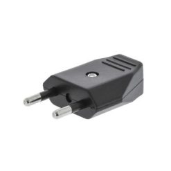 Spina di Alimentazione Maschio 220 volt Cloruro di Polivinile (PVC) Nero
