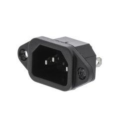 Spina di Alimentazione Maschio IEC-320-C14 a pannello con asole e fori