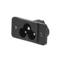 Spina di Alimentazione Femmina IEC -320-C6 a pannello con asole e fori
