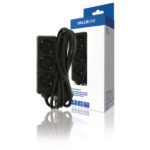 Prolunga 3-Way 1.50 m Nero - Contatto di protezione