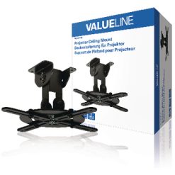 Supporto braccio staffa Proiettore a Soffitto Ruotabile 10 kg Nero