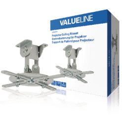 Supporto braccio staffa Proiettore a Soffitto Ruotabile 10 kg Argento