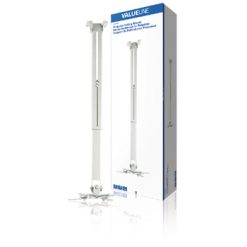 Supporto braccio staffa Proiettore a Soffitto Ruotabile 10 kg Argento