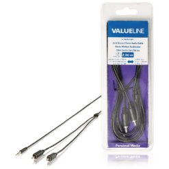 Stereo Cavo Audio Maschio da 3.5 mm - 2x RCA Maschio 2.00 m Nero