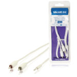 Stereo Cavo Audio Maschio da 3.5 mm - 2x RCA Maschio 1.00 m Bianco