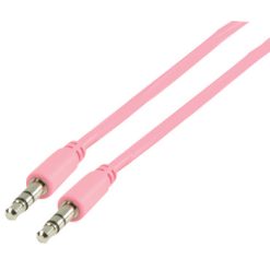 Cavo audio stereo Maschio da 3.5 mm - Maschio da 3.5 mm 1.00 m Rosa