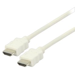 Cavo HDMI Alta Velocità  con Ethernet Connettore HDMI - Connettore HDMI 1.00 m Bianco