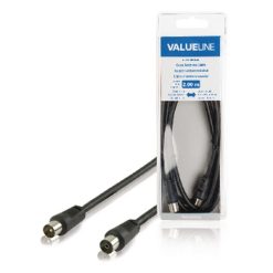 Cavo Coassiale Coassiale Maschio - Femmina Coax (IEC) 2.00 m Nero