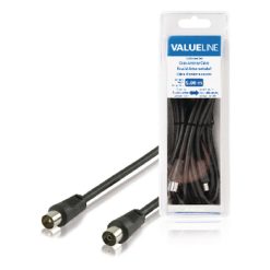 Cavo Coassiale Coassiale Maschio - Femmina Coax (IEC) 5.00 m Nero