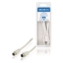 Cavo Coassiale Coassiale Maschio - Femmina Coax (IEC) 1.00 m Bianco