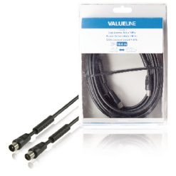 Cavo Coassiale 100 dB Coassiale Maschio - Femmina Coax (IEC) 10.0 m Nero