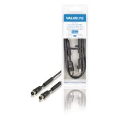 Cavo Coassiale 100 dB Coassiale Maschio - Femmina Coax (IEC) 1.00 m Nero