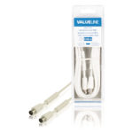 Cavo Coassiale 100 dB Coassiale Maschio - Femmina Coax (IEC) 3.00 m Bianco