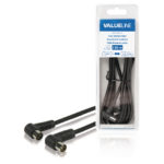 Cavo Coassiale ad Angolo Coassiale Maschio - Femmina Coax (IEC) 2.00 m Nero