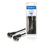 Cavo Coassiale ad Angolo Coassiale Maschio - Femmina Coax (IEC) 3.00 m Nero