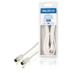 Cavo Coassiale 90 dB Coassiale Maschio - Coassiale Maschio 3.00 m Bianco