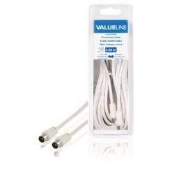 Cavo Coassiale 90 dB Coassiale Maschio - Coassiale Maschio 5.00 m Bianco