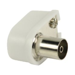 Connettore d'antenna TV Femmina PVC Bianco