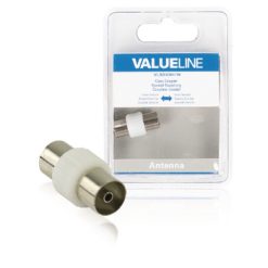 Adattatore Coassiale Femmina Coax (IEC) - Femmina Coax (IEC) Bianco