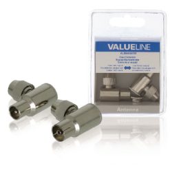 Connettore d'antenna TV Maschio Femmina Metallo