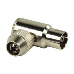 Connettore d'antenna TV Femmina Metallo Argento