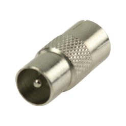 Adattatore Coassiale Coassiale Maschio - Femmina Coax (IEC) Argento