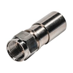 Connettore F 5.5 mm Maschio Metallo Argento