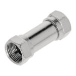 Adattatore di Antenna F Maschio - F Maschio Argento