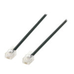 Cavo Telefonico RJ11 - RJ11 Piatto 5.00 m Nero
