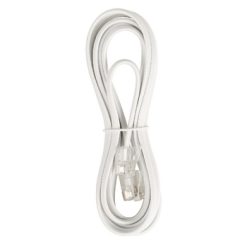 Cavo Telefonico RJ11 - RJ11 Piatto 10.0 m Bianco