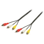 Cavo Component Video 3x RCA Maschio - 3x RCA Maschio 10.0 m Nero
