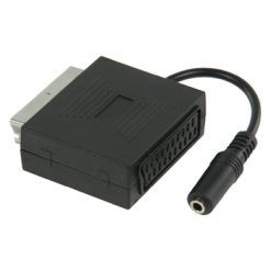Cavo SCART SCART Maschio - SCART Femmina + 3.5 mm Femmina 0.20 m Nero