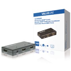 2-Port Interruttore HDMI Nero