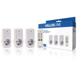 Set Wireless Switch da Interno 3 x F (CEE 7/3) Bianco
