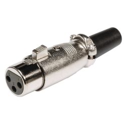 Connettore XLR 3-Pin Femmina Metallo Argento