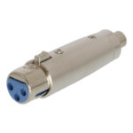Adattatore XLR XLR 3p (F) - RCA Femmina Argento