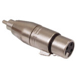 Adattatore XLR RCA Maschio - XLR 3p (F) Argento