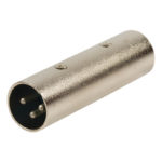 Adattatore XLR XLR 3p (M) - XLR 3p (M) Argento