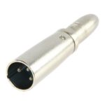 Adattatore XLR XLR 3p (M) - 6.35 mm Femmina Argento