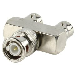 Adattatore splitter Y - BNC Maschio - 2x BNC Femmina Argento
