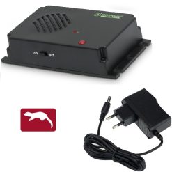 Repellente ultrasuoni martore,faine,donnole,tassi a pile ed alimentatore